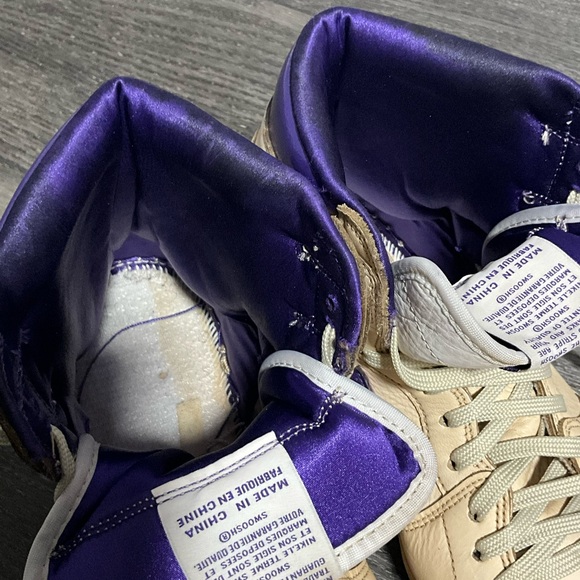 Nike Jordan 1 Retro High OG Metallic Purple 2021,unisex SIZE 12(CM 29 - Picture 14 of 16